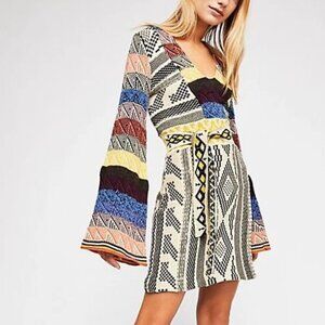 Free People Patchwork Sweater Dress